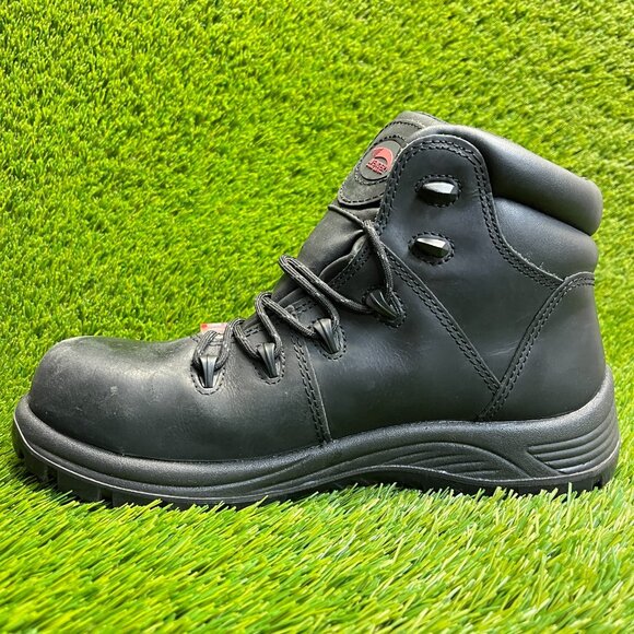Avenger Framer Mens Size 9 Black Leather Composite Safety Toe Work Boots Shoes main image 7